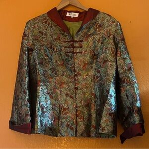 Unique Vintage Multicolor Brocade Blazer